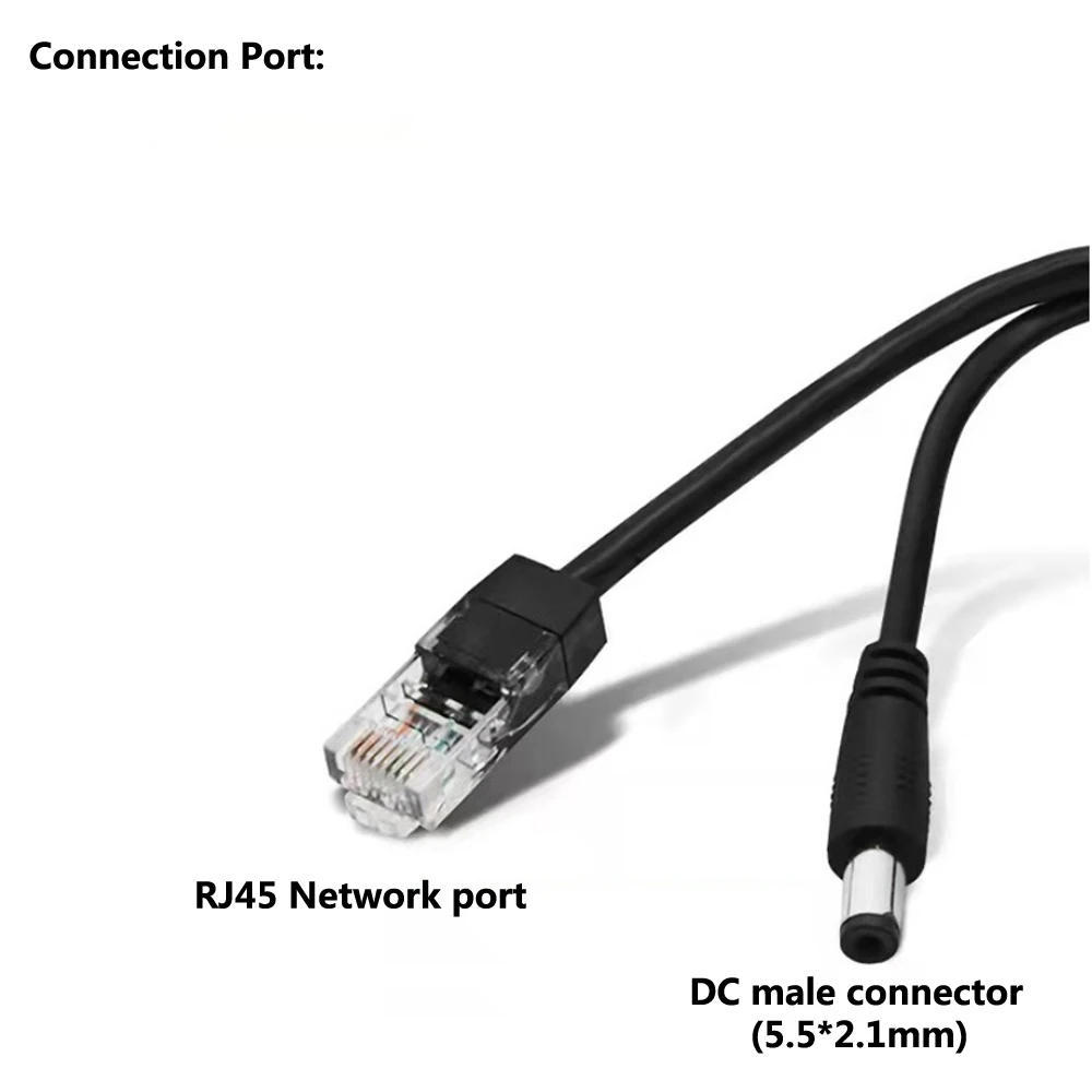 PoE Splitter – 48V to 12V IEEE802.3af/at Gigabit PoE Splitter for Network Cameras, ABS Plastic - Image 3