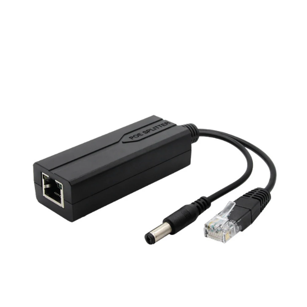 PoE Splitter – 48V to 12V IEEE802.3af/at Gigabit PoE Splitter for Network Cameras, ABS Plastic