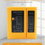 Portable Handheld Network Cable Tester – RJ11, RJ45, Cat5, Cat5e, Cat6, LED Display, 9V Battery Powered