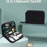 11-in-1 RJ45 Network Tool Kit – Crimping Tool, Cable Tester, Punch Down Tool, Wire Strippers, Screwdrivers, RJ45 Connectors
