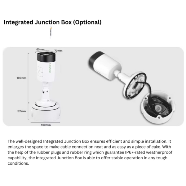 4MP Bullet Camera – Dual Light Source, Two-Way Audio, Face Detection ...