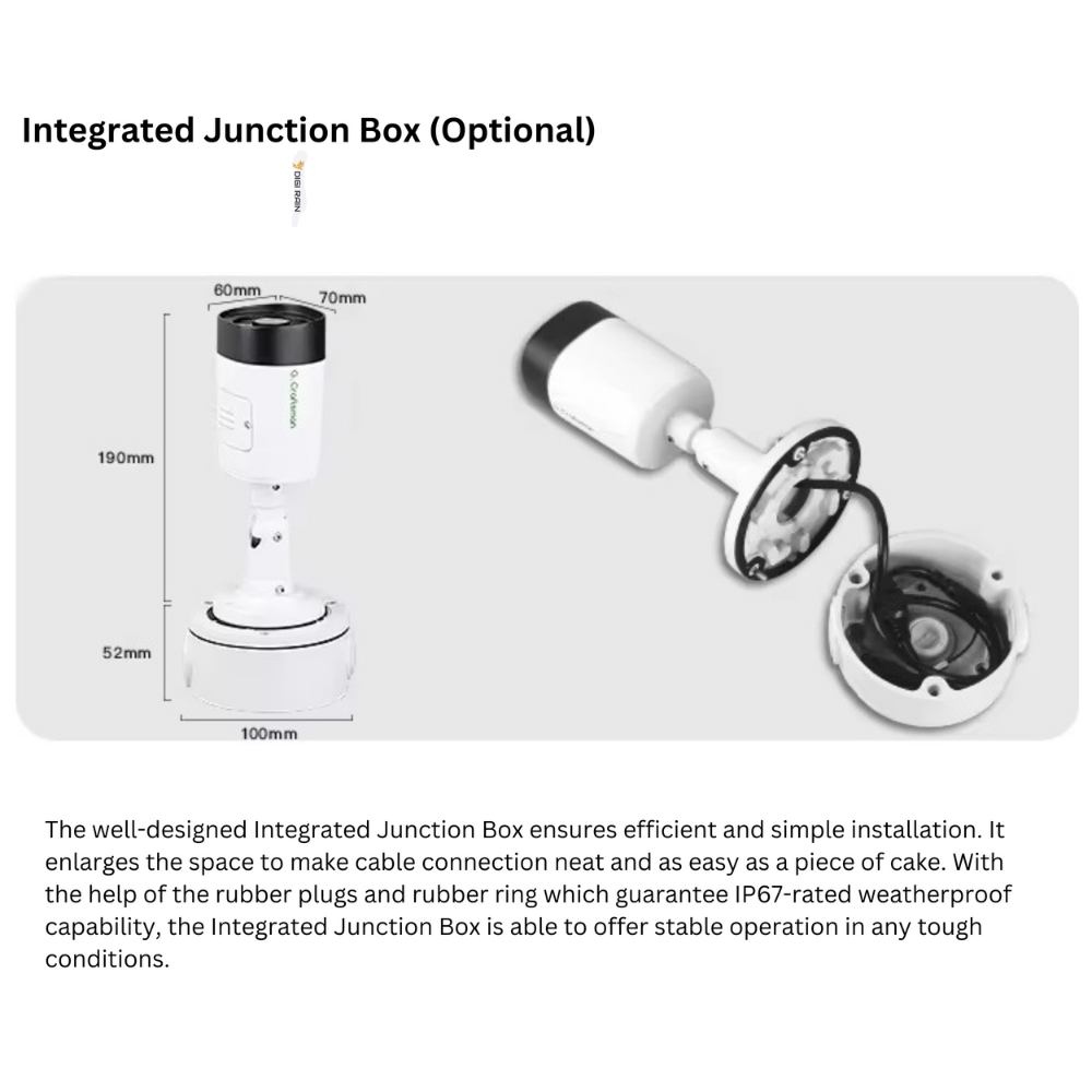 4MP Bullet Camera – Dual Light Source, Two-Way Audio, Face Detection, IP67 Waterproof, Night Vision, Alarm Function - Image 6