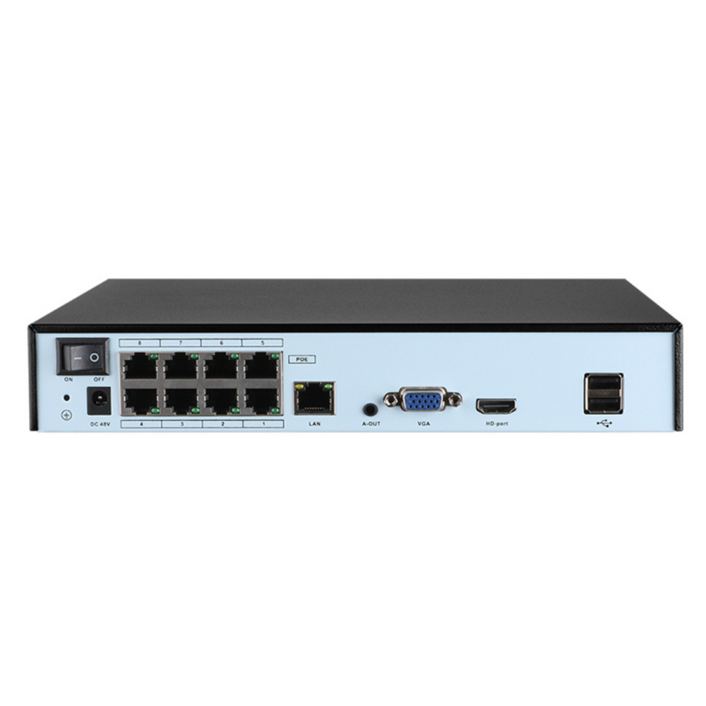 10CH NVR System with 8 POE Ports – 4K 8MP Support, H.265 AI Compression, Face Recognition, XMEYE Pro App - Image 3