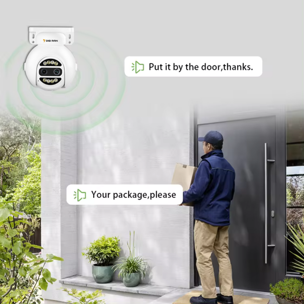 4MP PTZ Dome Camera – 8X Hybrid Zoom, Dual Light, Two-Way Audio, Face Detection, IP66 Waterproof, Night Vision - Image 9