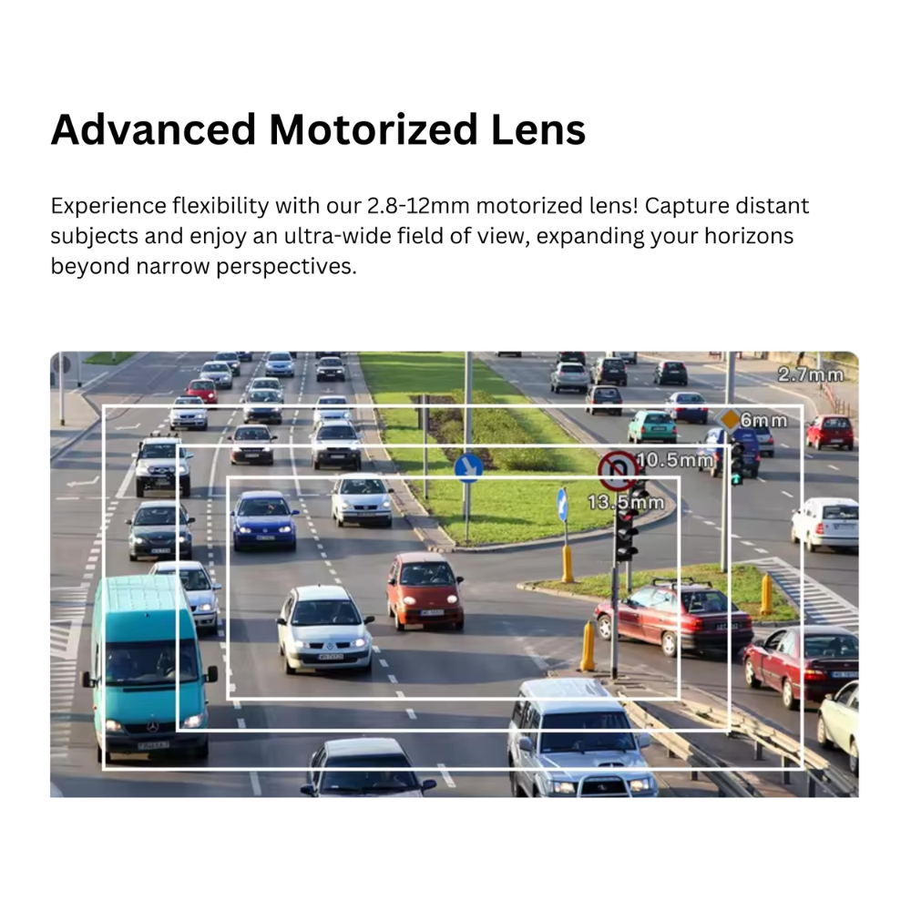 4MP Motorized Bullet Camera – 2.8-12mm 4X Zoom, IR Night Vision, POE, Face Detection, IP67 Waterproof - Image 7