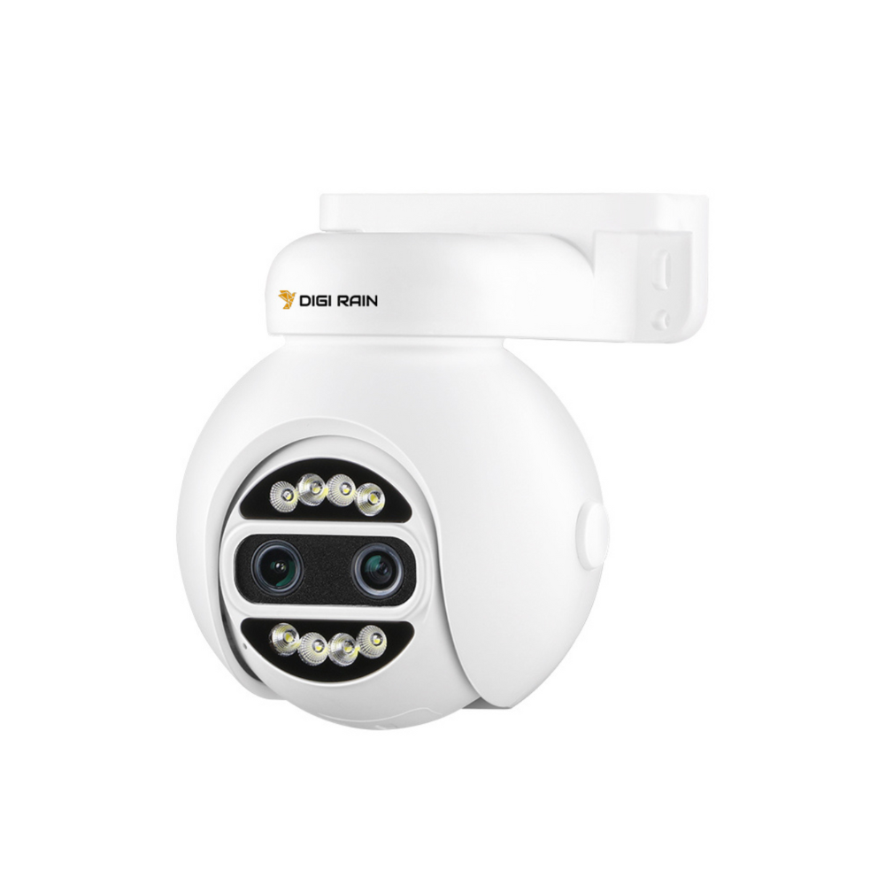 4MP PTZ Dome Camera – 8X Hybrid Zoom, Dual Light, Two-Way Audio, Face Detection, IP66 Waterproof, Night Vision