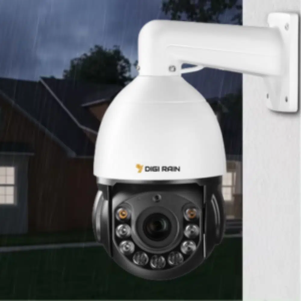 4K 8MP PTZ Dome Camera – 20X Optical Zoom, 360° Rotation, Two-Way Audio, Night Vision, IP66 Waterproof - Image 9
