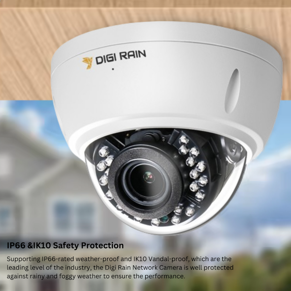 8MP POE Dome Security Camera – Motorized Zoom, IR Night Vision, Vandal-Proof, IP66 Waterproof with Humanoid Detection - Image 4