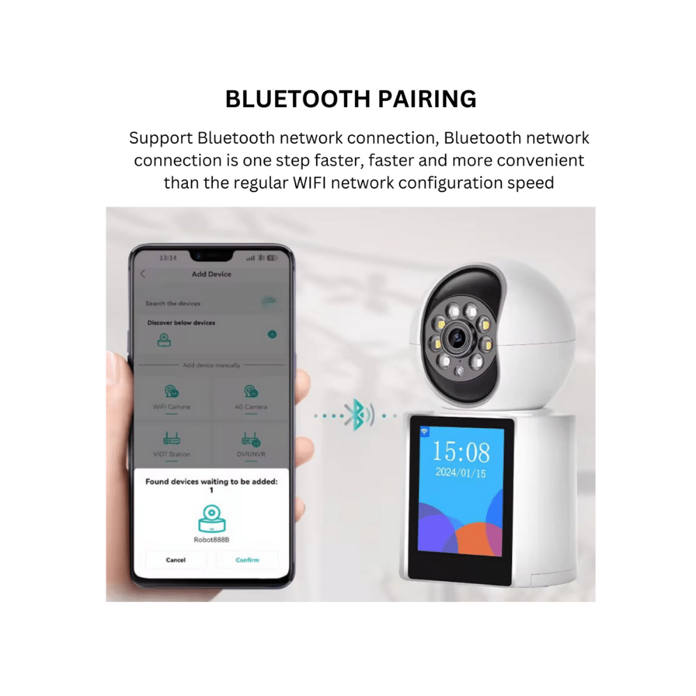 AI-Powered CCTV Camera with Mobile App Connectivity – 3MP, 2-Way Audio, Motion Detection, and Cloud Storage - Image 4