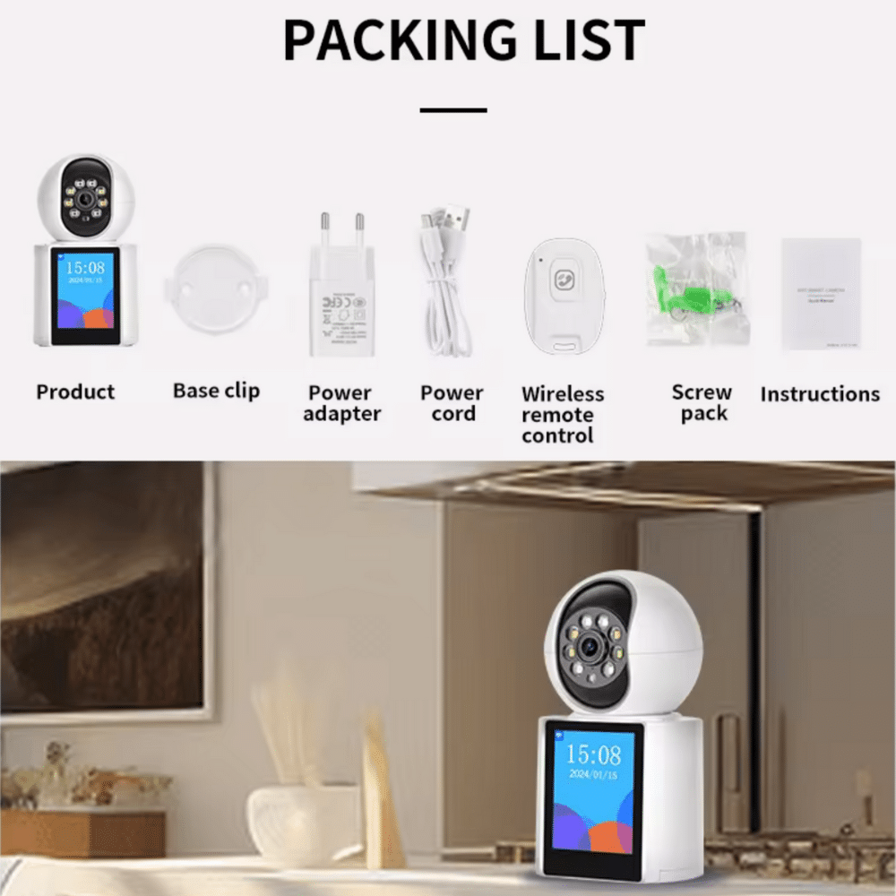 AI-Powered CCTV Camera with Mobile App Connectivity – 3MP, 2-Way Audio, Motion Detection, and Cloud Storage - Image 8